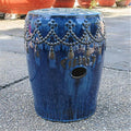 Ceramic Drum Indoor Outdoor Garden Stool