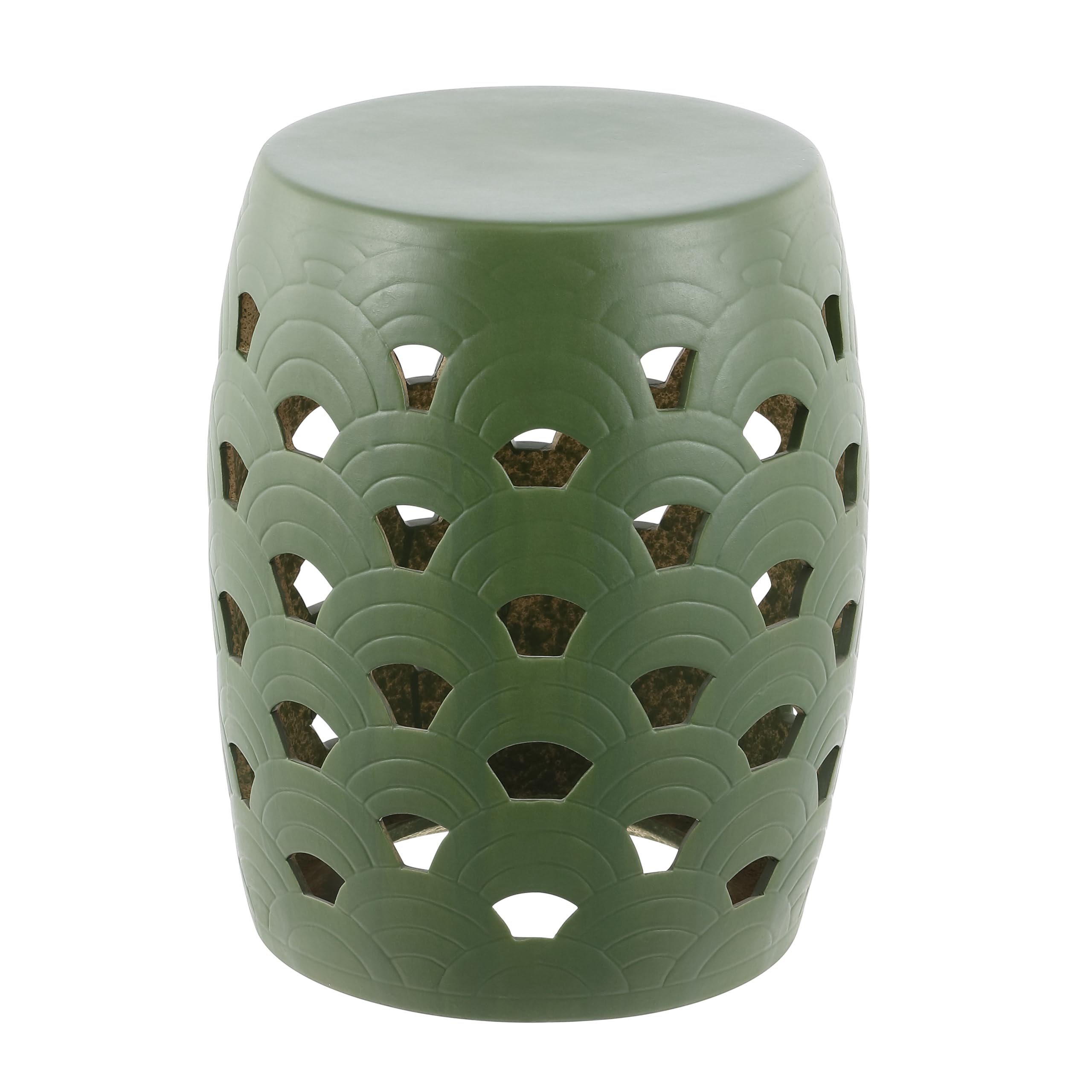 Cream Decorative Ceramic Multi-Use Garden Stool