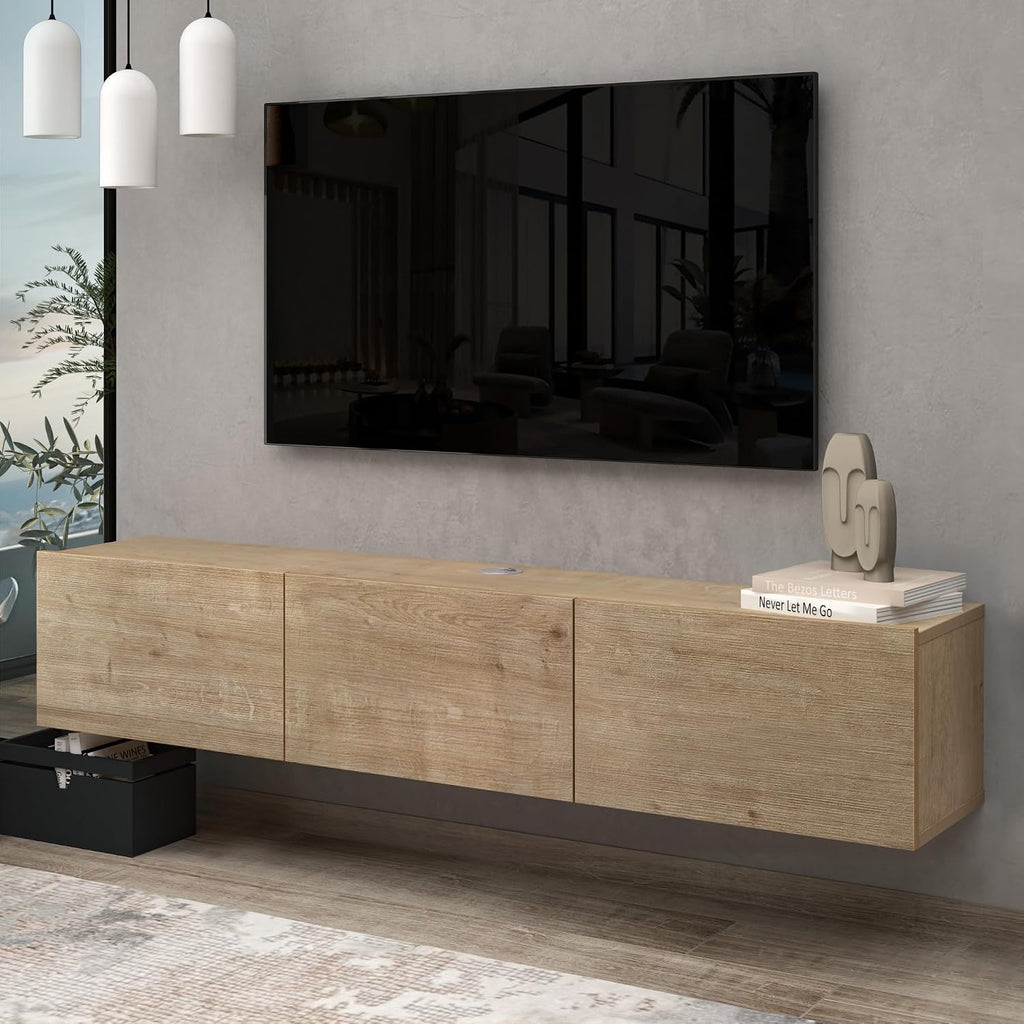 Wall Mount Floating Storage TV Console Stand