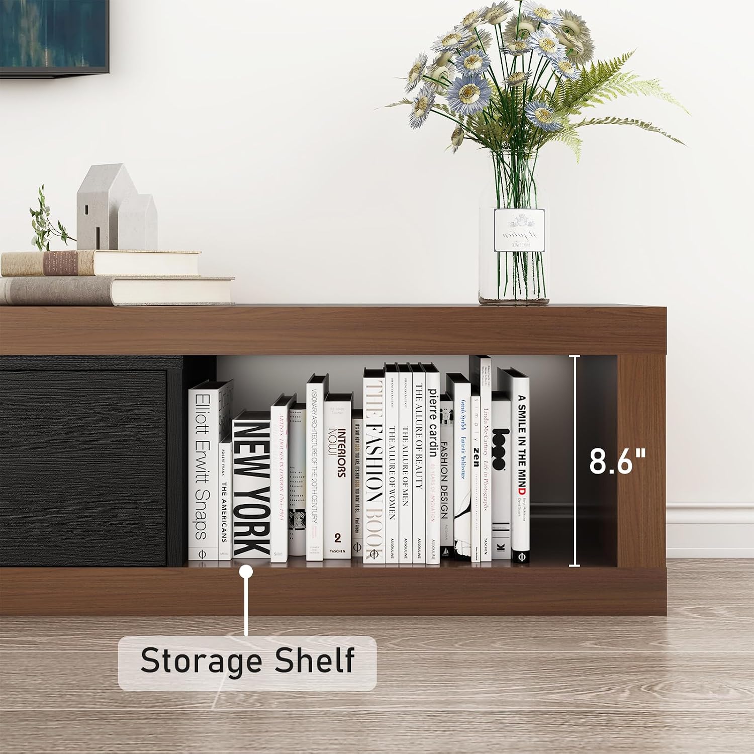 Extendable Wood Drawer TV Media Console